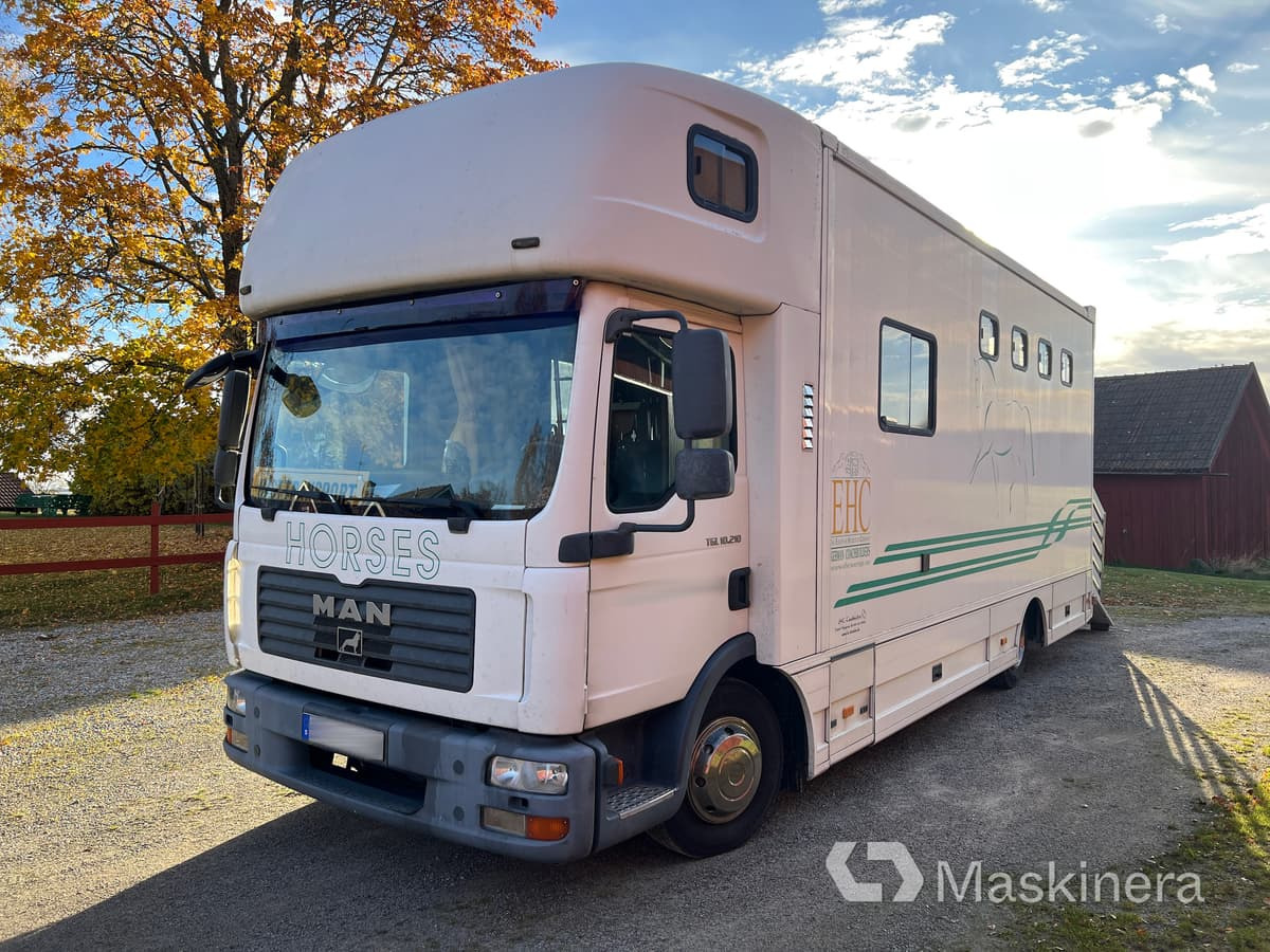 Hästlastbil MAN TGL 10.210 4X2 BL - Camión para caballos: foto 1 Hästlastbil MAN TGL 10.210 4X2 BL - Camión para caballos: foto 1