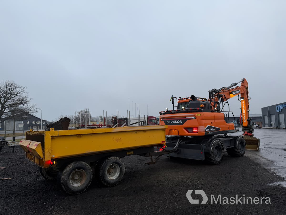 Hjulgrävare Develon DX170W-7 med tillbehör - Excavadora de cadenas: foto 5 Hjulgrävare Develon DX170W-7 med tillbehör - Excavadora de cadenas: foto 5