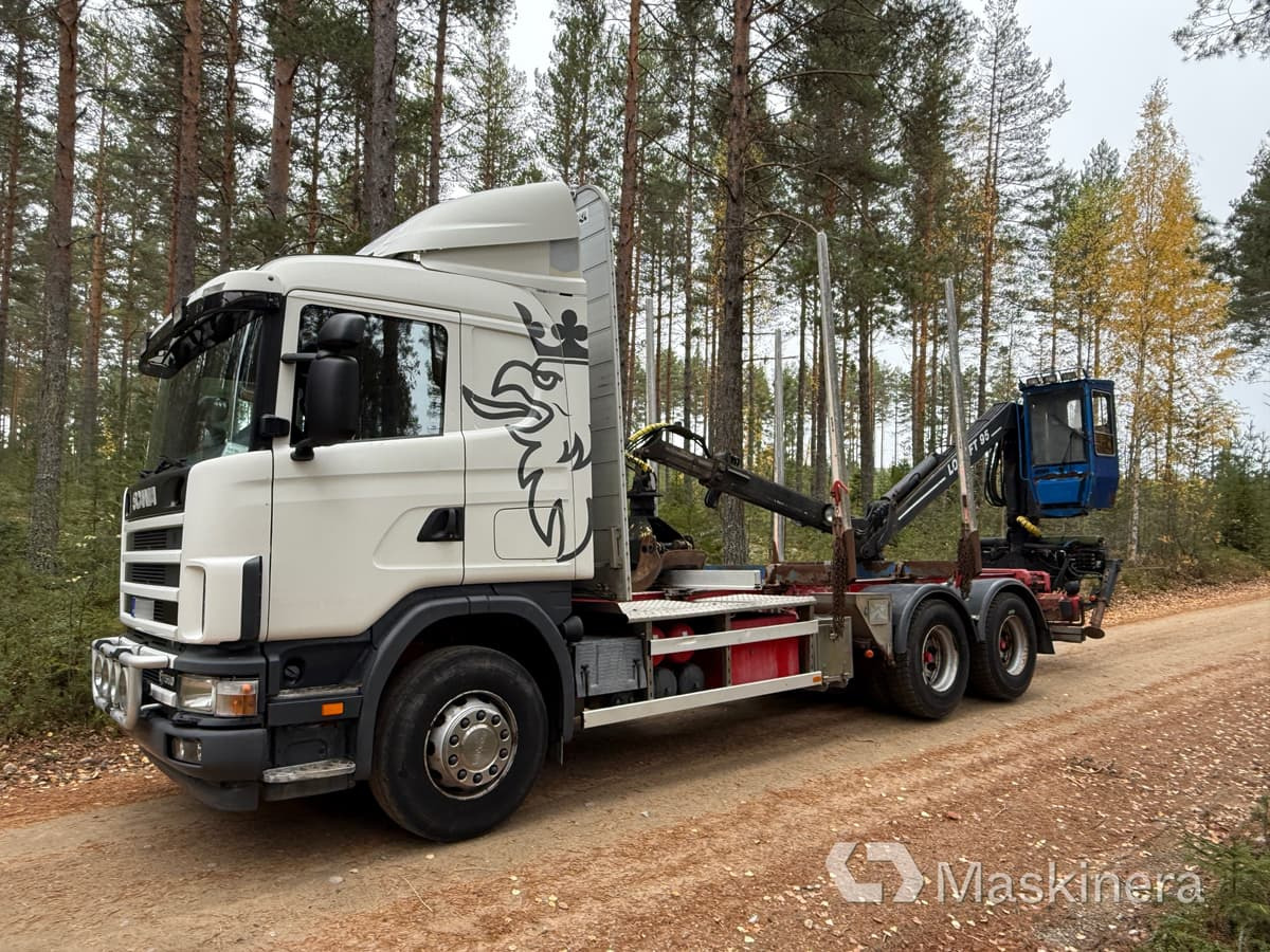 Scania R164GB6X4NA580 Timmerbil Scania R164 580 6x4 - Camión forestal, Camión grúa: foto 2 Scania R164GB6X4NA580 Timmerbil Scania R164 580 6x4 - Camión forestal, Camión grúa: foto 2