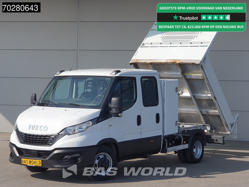 Iveco Daily 35C14 Kipper met Kist Dubbel Cabine Dubbellucht 3,5t Trekhaak Airco Cruise Euro6 Tipper Benne Kieper 2m3 Airco Trekhaak Cruise c - Furgoneta basculante: foto 1 Iveco Daily 35C14 Kipper met Kist Dubbel Cabine Dubbellucht 3,5t Trekhaak Airco Cruise Euro6 Tipper Benne Kieper 2m3 Airco Trekhaak Cruise c - Furgoneta basculante: foto 1