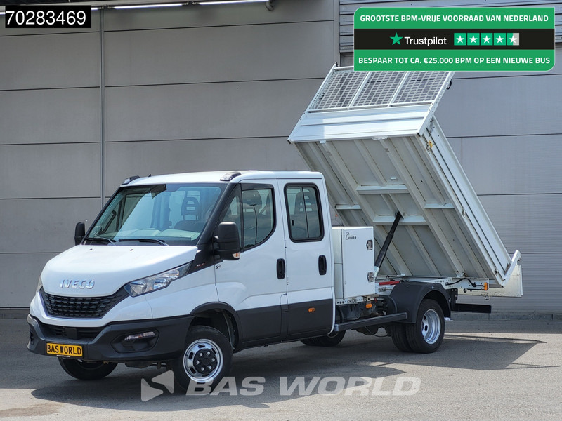 Iveco Daily 35C16 3.0L Kipper met Kist Dubbel Cabine Dubbellucht 3,5t Trekhaak Navi Airco Cruise Camera Euro6 Kieper Tipper Benne 2m3 Airco - Furgoneta basculante: foto 1 Iveco Daily 35C16 3.0L Kipper met Kist Dubbel Cabine Dubbellucht 3,5t Trekhaak Navi Airco Cruise Camera Euro6 Kieper Tipper Benne 2m3 Airco - Furgoneta basculante: foto 1