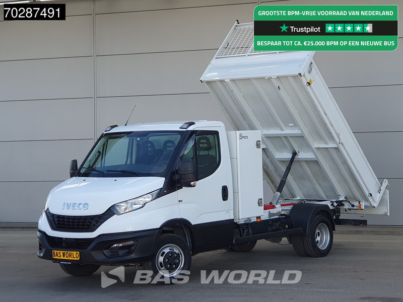 Iveco Daily 35C16 3.0L Kipper met Kist Dubbellucht 3,5t Trekhaak Navi Airco Cruise Camera Euro6 Tipper Benne Kieper 2m3 Airco Trekhaak Cruis - Furgoneta basculante: foto 1 Iveco Daily 35C16 3.0L Kipper met Kist Dubbellucht 3,5t Trekhaak Navi Airco Cruise Camera Euro6 Tipper Benne Kieper 2m3 Airco Trekhaak Cruis - Furgoneta basculante: foto 1