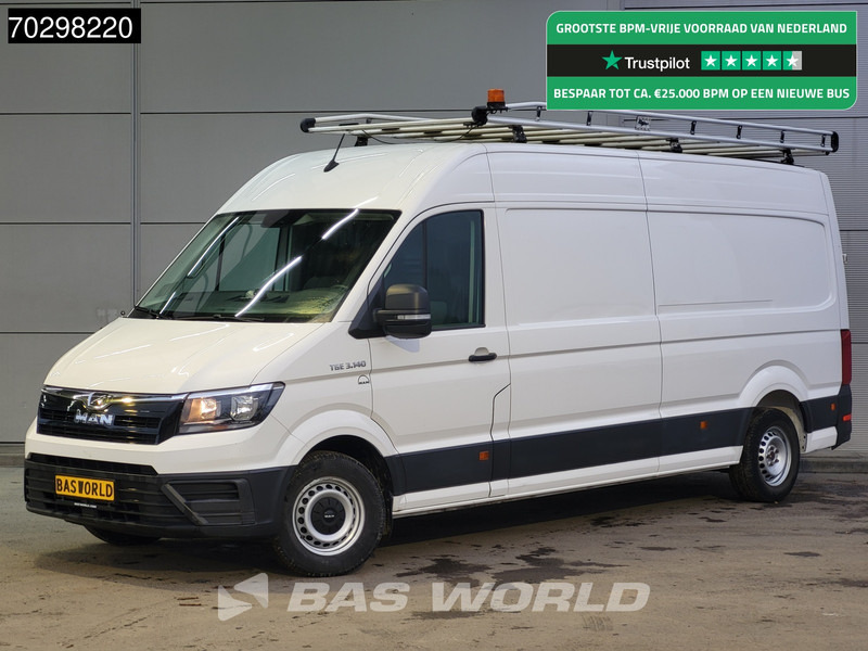 MAN TGE 3.140 Automaat L4H3 Trekhaak Navi Airco Camera Imperiaal Werkplaatsinrichting Euro6 L3H2 Airco Trekhaak - Furgón: foto 1 MAN TGE 3.140 Automaat L4H3 Trekhaak Navi Airco Camera Imperiaal Werkplaatsinrichting Euro6 L3H2 Airco Trekhaak - Furgón: foto 1