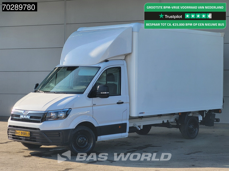 Furgoneta caja cerrada MAN TGE 3.140 Laadklep Automaat Bakwagen Airco Cruise Camera Euro6 Meubelbak Koffer 21m3 Airco: foto 1