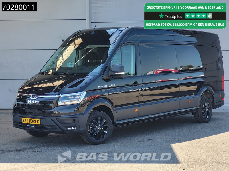 MAN TGE 3.180 4x4 Automaat 2025 Facelift L4H3 LED ACC Navi Airco Cruise Camera Parkeersensoren L3H2 Allrad 4WD 15m3 Airco - Furgón: foto 1 MAN TGE 3.180 4x4 Automaat 2025 Facelift L4H3 LED ACC Navi Airco Cruise Camera Parkeersensoren L3H2 Allrad 4WD 15m3 Airco - Furgón: foto 1