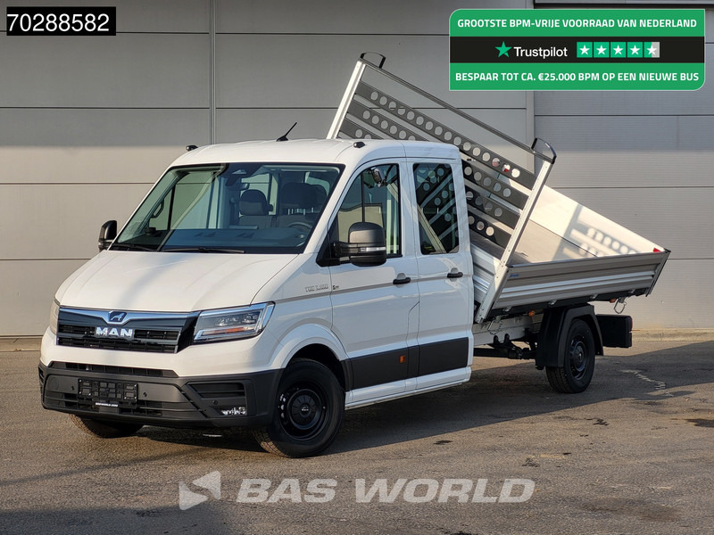 MAN TGE 3.180 Driezijdige Kipper Automaat Dubbel Cabine 2025 Facelift 180PK Trekhaak LED Navi ACC Airco Cruise Euro6 Kipper Tippe Benne Kieper - Furgoneta basculante: foto 1 MAN TGE 3.180 Driezijdige Kipper Automaat Dubbel Cabine 2025 Facelift 180PK Trekhaak LED Navi ACC Airco Cruise Euro6 Kipper Tippe Benne Kieper - Furgoneta basculante: foto 1