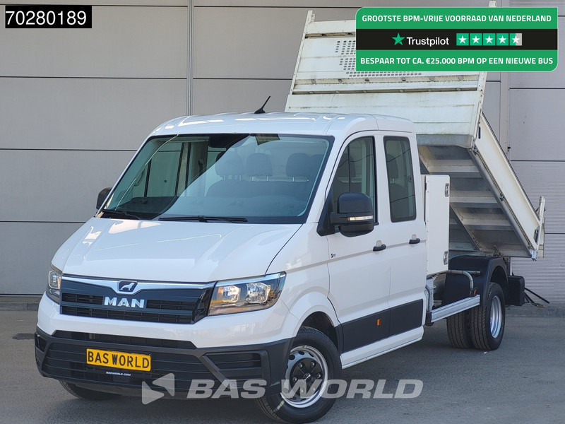 MAN TGE 5.120 Kipper met Kist Dubbel Cabine Dubbellucht 3,5t Trekhaak Navi Airco Cruise Camera Euro6 Tipper Benne Kieper Airco Dubbel cabine T - Furgoneta basculante: foto 1 MAN TGE 5.120 Kipper met Kist Dubbel Cabine Dubbellucht 3,5t Trekhaak Navi Airco Cruise Camera Euro6 Tipper Benne Kieper Airco Dubbel cabine T - Furgoneta basculante: foto 1