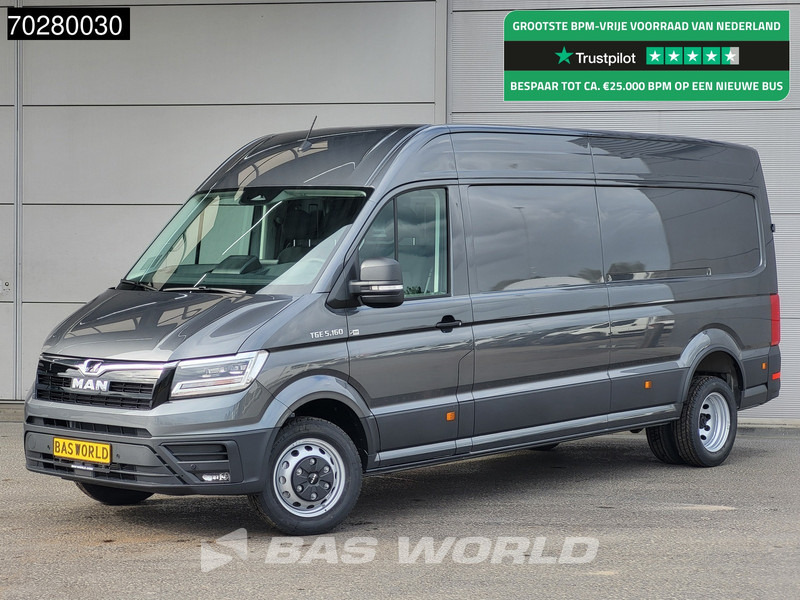 MAN TGE 5.160 Uniek! Dubbellucht Automaat 2025-model L4H3 ACC LED Navi Airco Camera Parkeersensoren CarPlay Euro6 L3H2 15m3 Airco - Furgón: foto 1 MAN TGE 5.160 Uniek! Dubbellucht Automaat 2025-model L4H3 ACC LED Navi Airco Camera Parkeersensoren CarPlay Euro6 L3H2 15m3 Airco - Furgón: foto 1