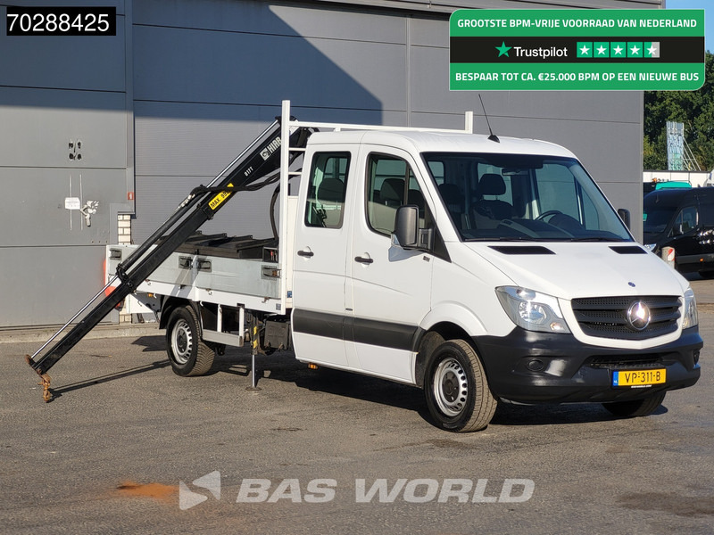 Mercedes-Benz Sprinter 310 CDI Euro6 Automaat Open laadbak Kraanwagen HIAB 017T-2 Navi Airco Euro6 Kraan Crane Kranwagen Pickup Pritsche Airco - Furgoneta caja abierta: foto 1 Mercedes-Benz Sprinter 310 CDI Euro6 Automaat Open laadbak Kraanwagen HIAB 017T-2 Navi Airco Euro6 Kraan Crane Kranwagen Pickup Pritsche Airco - Furgoneta caja abierta: foto 1