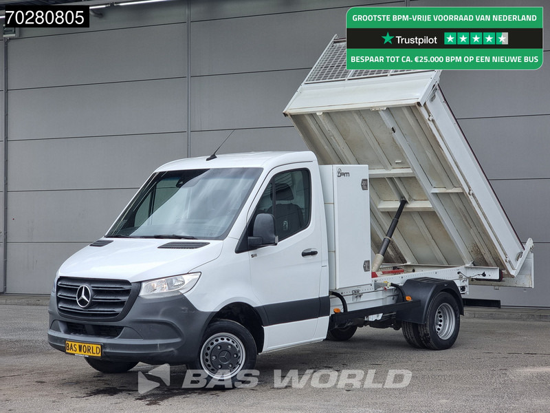 Mercedes-Benz Sprinter 514 CDI Kipper met Kist Dubbel Cabine Dubbellucht 3,5t Trekhaak Airco Cruise Euro6 Tipper Benne Kieper 1m3 Airco Trekhaak Cruise - Furgoneta basculante: foto 1 Mercedes-Benz Sprinter 514 CDI Kipper met Kist Dubbel Cabine Dubbellucht 3,5t Trekhaak Airco Cruise Euro6 Tipper Benne Kieper 1m3 Airco Trekhaak Cruise - Furgoneta basculante: foto 1