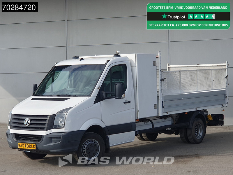 Volkswagen Crafter 136pk Open Laadbak met Kist Dubbellucht 3,5t Trekhaak Airco Euro6 Tipper Benne Kieper Airco Trekhaak - Furgoneta caja abierta: foto 1 Volkswagen Crafter 136pk Open Laadbak met Kist Dubbellucht 3,5t Trekhaak Airco Euro6 Tipper Benne Kieper Airco Trekhaak - Furgoneta caja abierta: foto 1