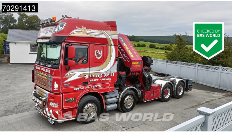 DAF XF105.510 XF 8X4 Palfinger PK150.002 Kran Crane Winch Fifth Wheel Big-Axle Euro 5 - Cabeza tractora: foto 1 DAF XF105.510 XF 8X4 Palfinger PK150.002 Kran Crane Winch Fifth Wheel Big-Axle Euro 5 - Cabeza tractora: foto 1