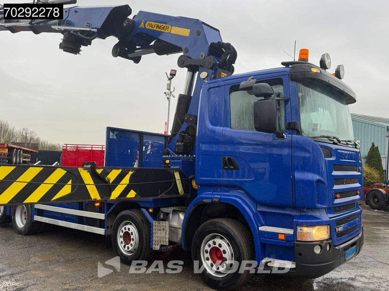 Scania R420 8X2 Palfinger PK100002 Crane Kran + PJ170 JIB Lift Axle Euro 4 - Camión caja abierta, Camión grúa: foto 5 Scania R420 8X2 Palfinger PK100002 Crane Kran + PJ170 JIB Lift Axle Euro 4 - Camión caja abierta, Camión grúa: foto 5