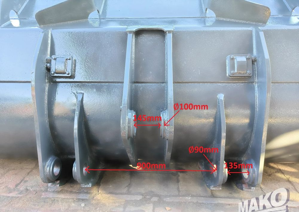 Łyżka 320cm do ładowarki 4,5m³ Volvo Liebherr CAT Komatsu - Implemento para Maquinaria de construcción: foto 5 Łyżka 320cm do ładowarki 4,5m³ Volvo Liebherr CAT Komatsu - Implemento para Maquinaria de construcción: foto 5