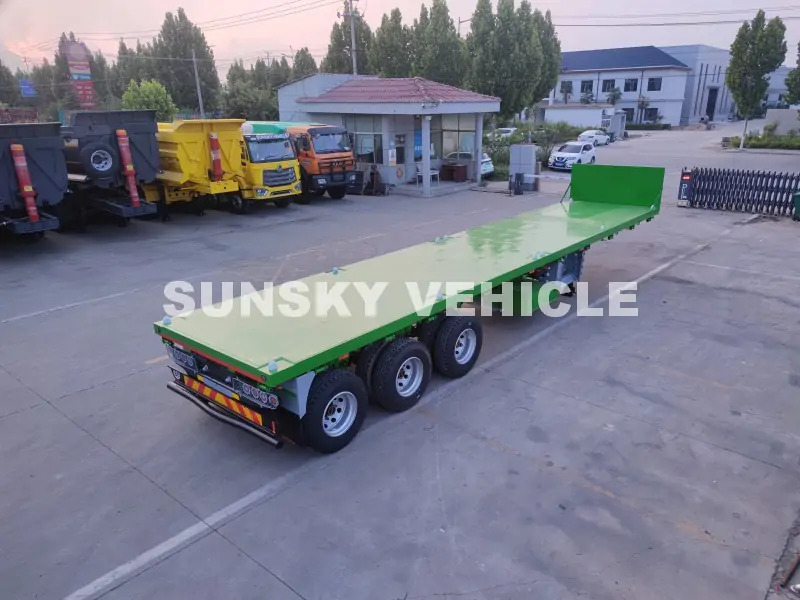 SUNSKY Flat Deck Trailer with henred type axles and suspension - Semirremolque plataforma/ Caja abierta: foto 1 SUNSKY Flat Deck Trailer with henred type axles and suspension - Semirremolque plataforma/ Caja abierta: foto 1