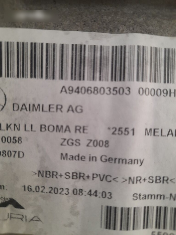 WYŁADZINA KABINY L Mercedes-Benz ATEGO A9406803503 - Cabina e interior para Camión: foto 3 WYŁADZINA KABINY L Mercedes-Benz ATEGO A9406803503 - Cabina e interior para Camión: foto 3