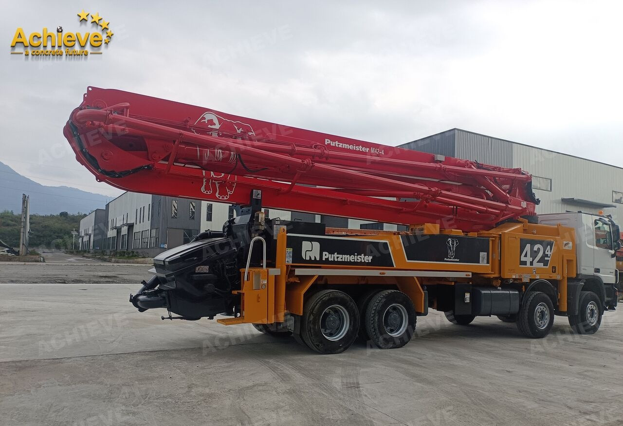 Camión bomba de hormigón PUTZMEISTER Mercedes-Benz Actros 4141 concrete pumpM42-4R 170 m³【ACHIEVE】TOP CONDITION!!!: foto 12