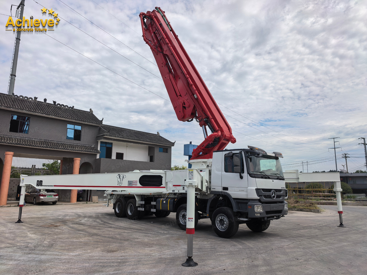 Putzmeister Putzmeister M56-4RZ Actros 4141Mercedes-Benz Concrete pump truck 【ACHIEVE】TOP CONDITION!!! - Camión bomba de hormigón: foto 1 Putzmeister Putzmeister M56-4RZ Actros 4141Mercedes-Benz Concrete pump truck 【ACHIEVE】TOP CONDITION!!! - Camión bomba de hormigón: foto 1