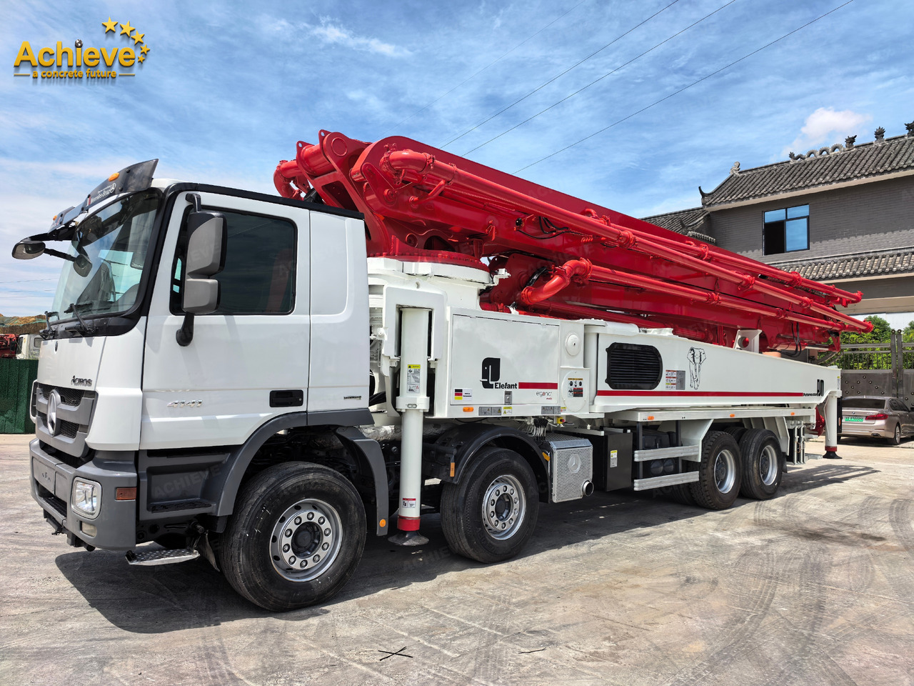 Putzmeister Putzmeister M56-4RZ Actros 4141Mercedes-Benz Concrete pump truck 【ACHIEVE】TOP CONDITION!!! - Camión bomba de hormigón: foto 2 Putzmeister Putzmeister M56-4RZ Actros 4141Mercedes-Benz Concrete pump truck 【ACHIEVE】TOP CONDITION!!! - Camión bomba de hormigón: foto 2