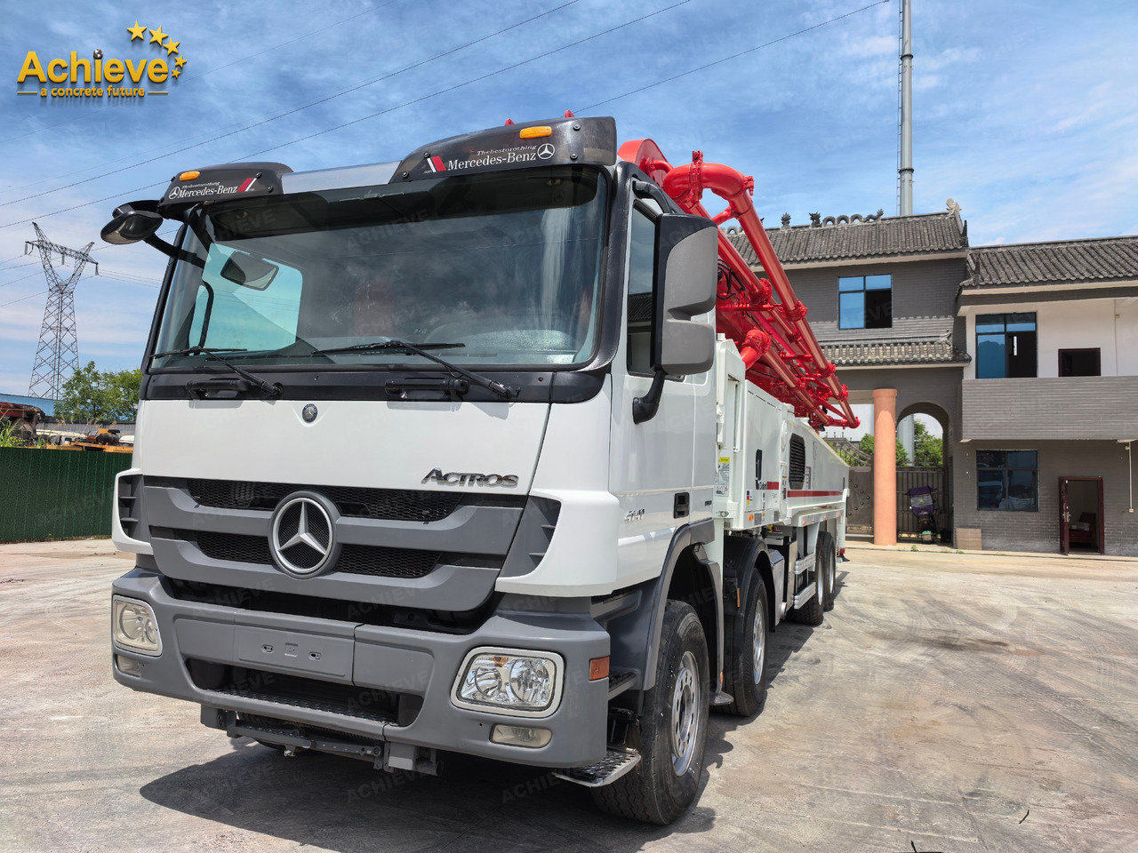 Putzmeister Putzmeister M56-4RZ Actros 4141Mercedes-Benz Concrete pump truck 【ACHIEVE】TOP CONDITION!!! - Camión bomba de hormigón: foto 4 Putzmeister Putzmeister M56-4RZ Actros 4141Mercedes-Benz Concrete pump truck 【ACHIEVE】TOP CONDITION!!! - Camión bomba de hormigón: foto 4