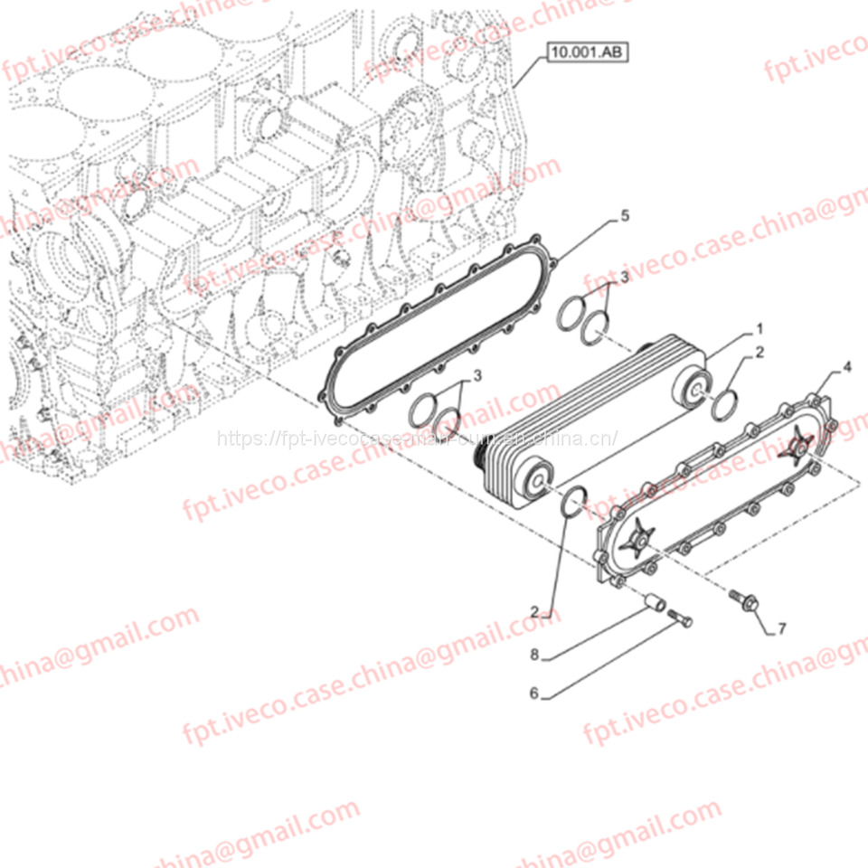 FPT IVECO CASE Cursor9 FPT IVECO CASE Cursor9 Euro 6 F2CFE612 A/B/D F2CFE614A*B041/F2CGE614F*V004 5802431166 EXCHANGER COVER - OIL HEAT EXCHANGER 504127468 - Enfriador de aceite para Camión volquete: foto 3 FPT IVECO CASE Cursor9 FPT IVECO CASE Cursor9 Euro 6 F2CFE612 A/B/D F2CFE614A*B041/F2CGE614F*V004 5802431166 EXCHANGER COVER - OIL HEAT EXCHANGER 504127468 - Enfriador de aceite para Camión volquete: foto 3