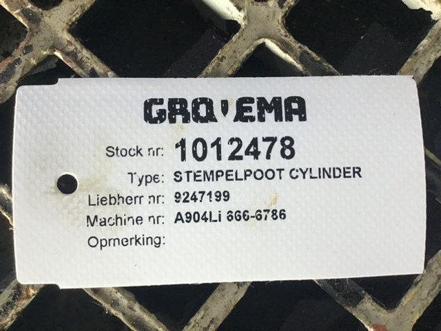 Liebherr A902 INDUSTRIAL / A902 Li / A904 INDUSTRIAL / A904C Li / A912 Li / A914 Li / A914B Li - Cilindro hidráulico: foto 3 Liebherr A902 INDUSTRIAL / A902 Li / A904 INDUSTRIAL / A904C Li / A912 Li / A914 Li / A914B Li - Cilindro hidráulico: foto 3