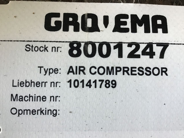 Liebherr Air Compressor - Motor y piezas: foto 2 Liebherr Air Compressor - Motor y piezas: foto 2