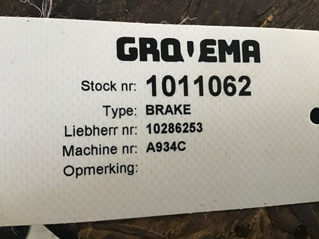 Liebherr Brake - Piezas de freno: foto 5 Liebherr Brake - Piezas de freno: foto 5