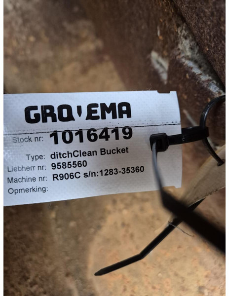 Liebherr DITCH CLEAN BUCKET 2000mm 0,70m³ - Cazo para Excavadora: foto 2 Liebherr DITCH CLEAN BUCKET 2000mm 0,70m³ - Cazo para Excavadora: foto 2