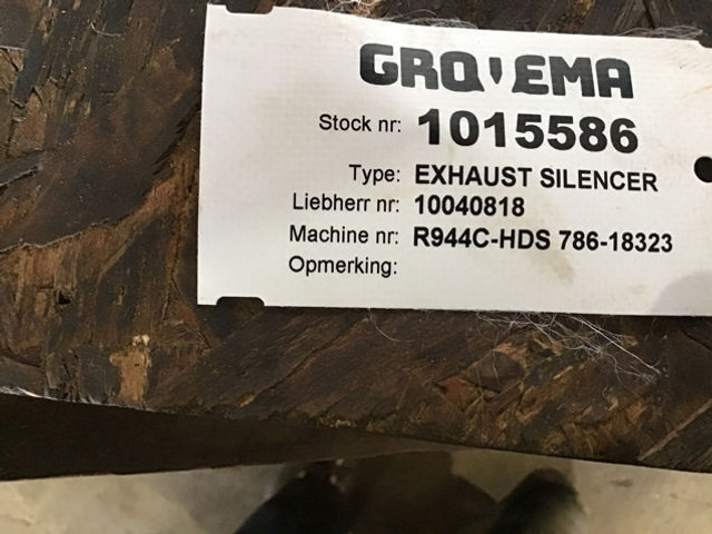 Liebherr Exhaust Silencer - Silenciador: foto 3 Liebherr Exhaust Silencer - Silenciador: foto 3