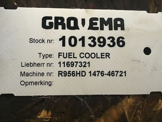 Liebherr Fuel Cooler - Enfriador de aceite: foto 4 Liebherr Fuel Cooler - Enfriador de aceite: foto 4