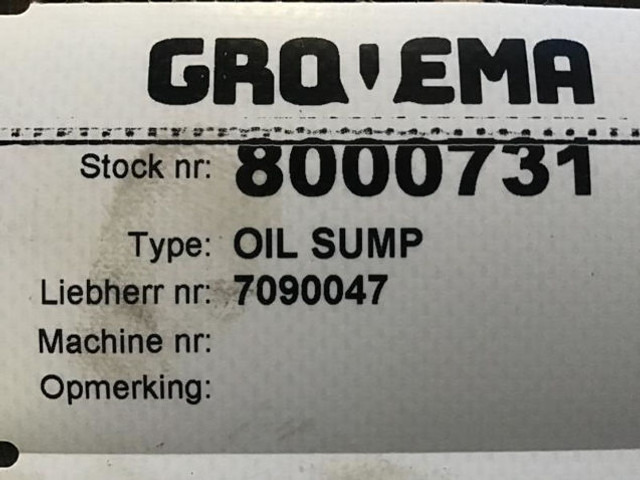 Liebherr Oil Sump - Cárter: foto 4 Liebherr Oil Sump - Cárter: foto 4