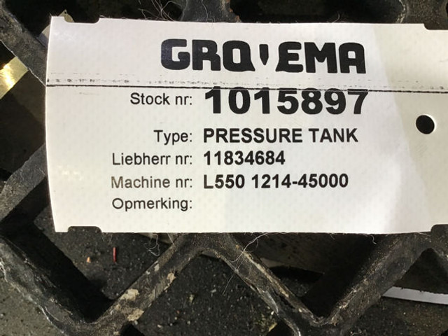 Liebherr Pressure Tank - Depósito de combustible: foto 1 Liebherr Pressure Tank - Depósito de combustible: foto 1