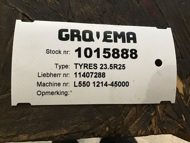 Neumáticos y llantas Liebherr Tires 23,5R25: foto 9 Neumáticos y llantas Liebherr Tires 23,5R25: foto 9