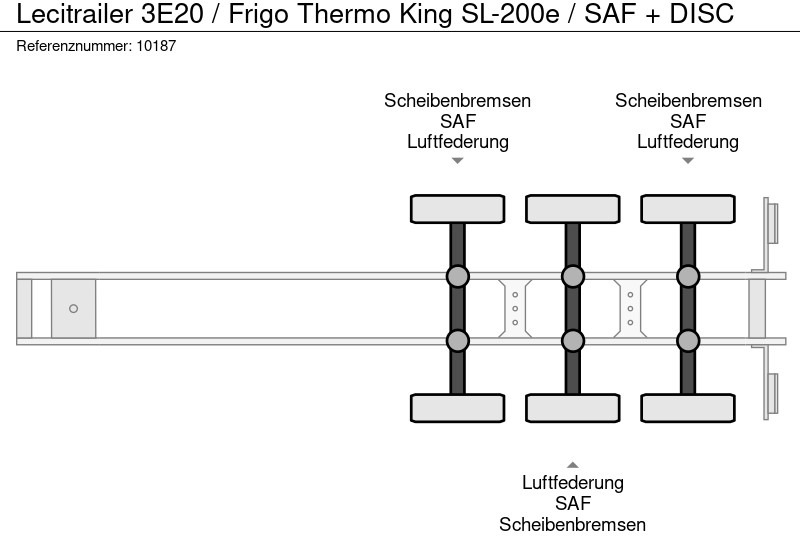 Semirremolque frigorífico Lecitrailer 3E20 / Frigo Thermo King SL-200e / SAF + DISC: foto 10