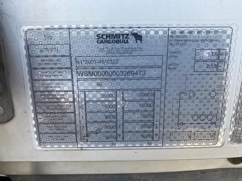 Semirremolque lona Schmitz Cargobull SCB*S3T / Coil / Tautliner / Disc Brakes: foto 9 Semirremolque lona Schmitz Cargobull SCB*S3T / Coil / Tautliner / Disc Brakes: foto 9
