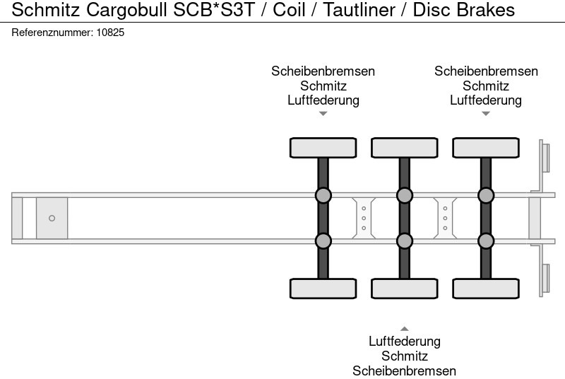 Semirremolque lona Schmitz Cargobull SCB*S3T / Coil / Tautliner / Disc Brakes: foto 10 Semirremolque lona Schmitz Cargobull SCB*S3T / Coil / Tautliner / Disc Brakes: foto 10