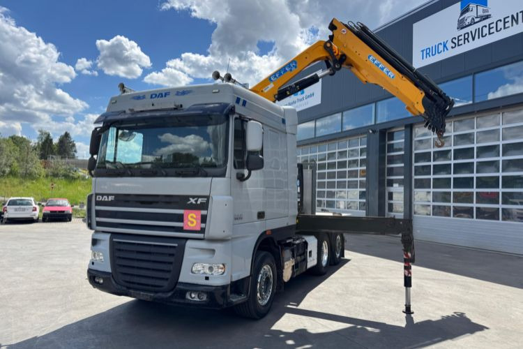 DAF XF510 Effer 255-5 6x2 SZM/Pritsche - Camión grúa: foto 1 DAF XF510 Effer 255-5 6x2 SZM/Pritsche - Camión grúa: foto 1