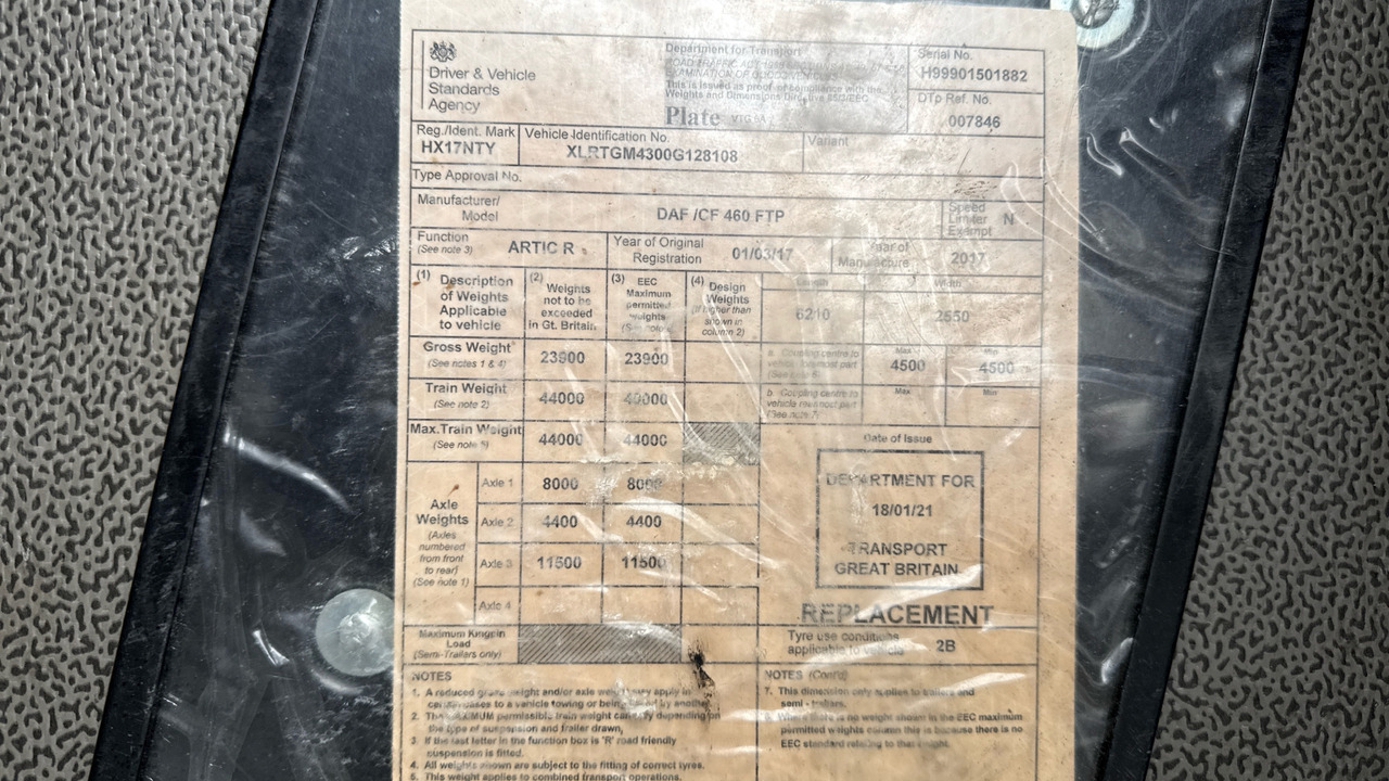 Cabeza tractora Daf CF 460: foto 11