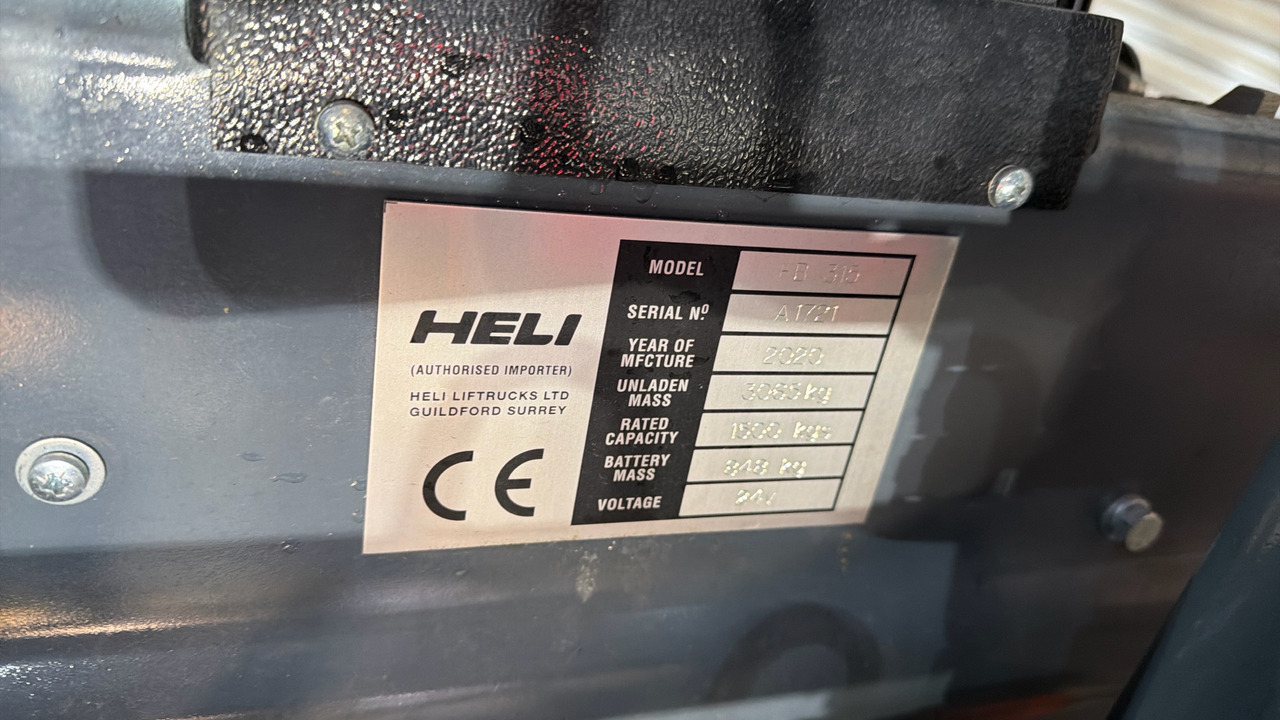 Carretilla elevadora eléctrica HELI FB315: foto 8 Carretilla elevadora eléctrica HELI FB315: foto 8