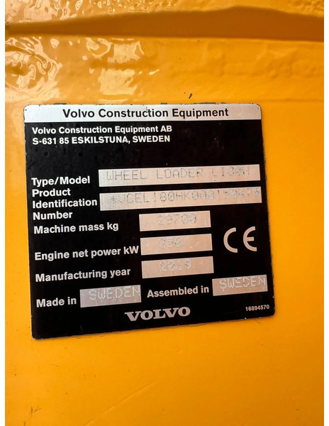 Leasing de Volvo L180H Volvo L180H: foto 15