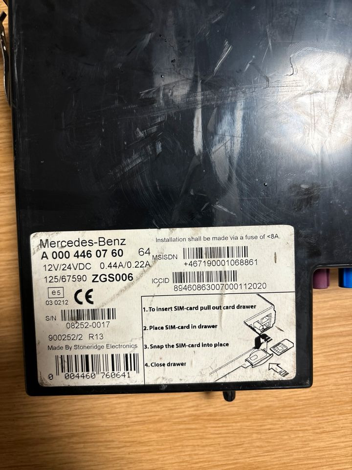 Mercedes-Benz FLEETBOARD ADVANCED Tachograph A0004460760 - Tacógrafo para Camión: foto 2 Mercedes-Benz FLEETBOARD ADVANCED Tachograph A0004460760 - Tacógrafo para Camión: foto 2