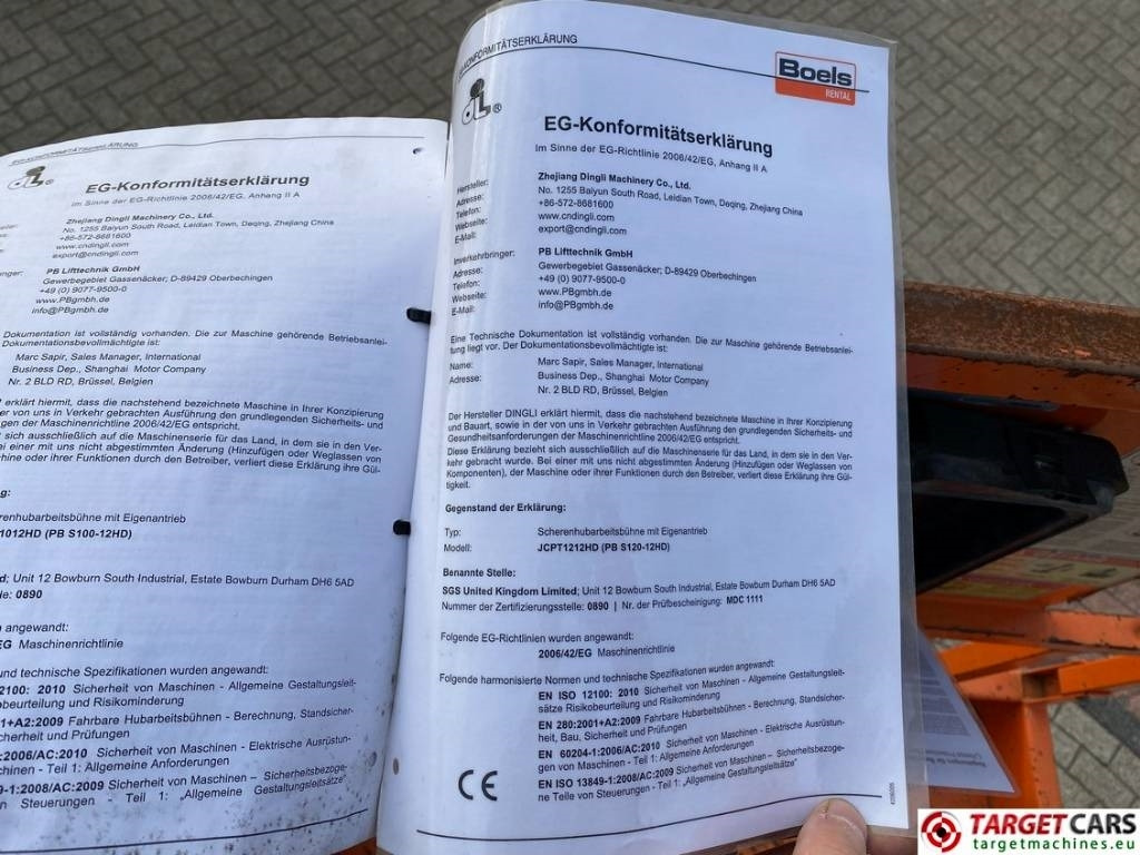 Plataforma de tijeras PB Lifttechnik S140-12EC Electric Scissor Work Lift 1380cm: foto 28