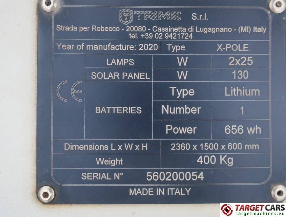 Torre de iluminación Trime X-Pole 2x25W Led Solar Tower Light: foto 10 Torre de iluminación Trime X-Pole 2x25W Led Solar Tower Light: foto 10