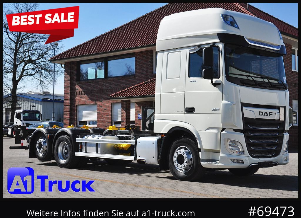 DAF DAF XF 480 FAR SSC Intarder Multiwechsler, 7.82 - Camión portacontenedore/ Intercambiable: foto 1 DAF DAF XF 480 FAR SSC Intarder Multiwechsler, 7.82 - Camión portacontenedore/ Intercambiable: foto 1
