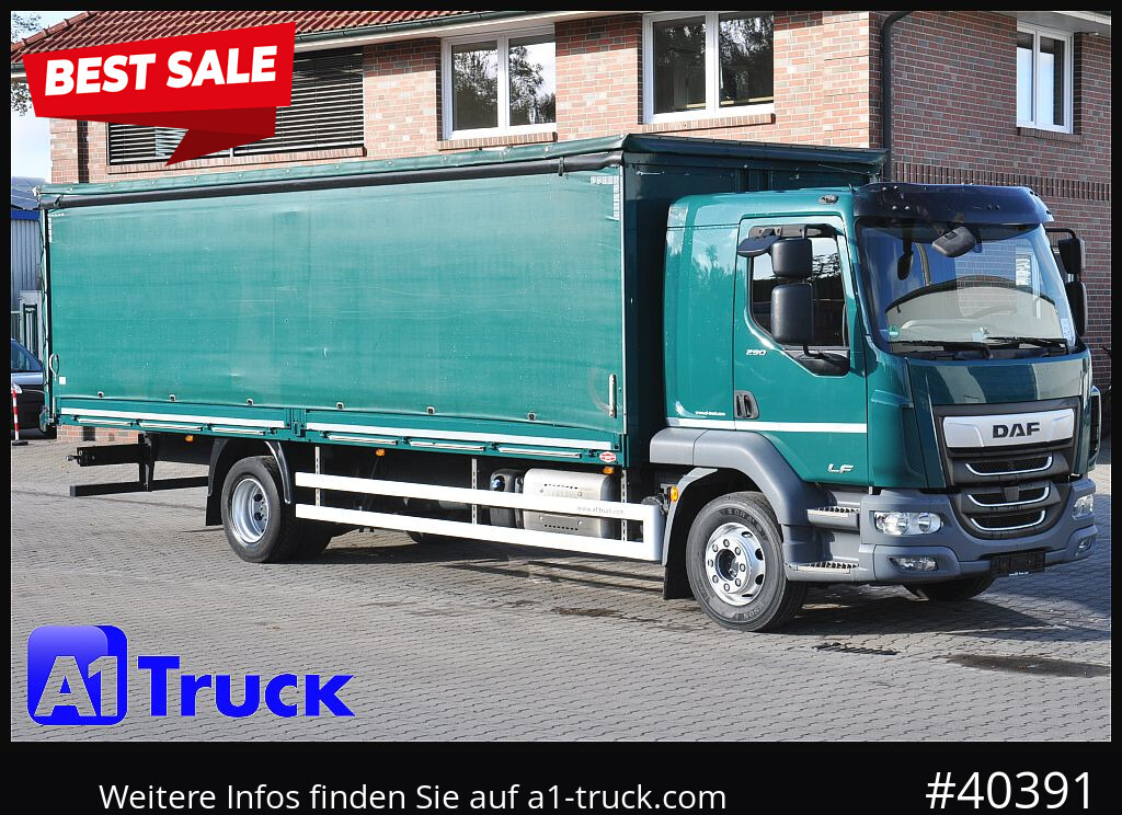 DAF LF 290, Klima, 16t Steckrungen, - Camión lona: foto 1 DAF LF 290, Klima, 16t Steckrungen, - Camión lona: foto 1