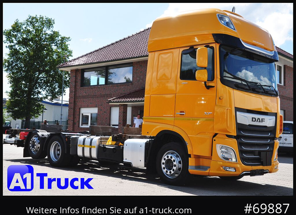 DAF XF 480, MultiBDF, 7,45, Standklima, LBW, - Camión portacontenedore/ Intercambiable: foto 1 DAF XF 480, MultiBDF, 7,45, Standklima, LBW, - Camión portacontenedore/ Intercambiable: foto 1