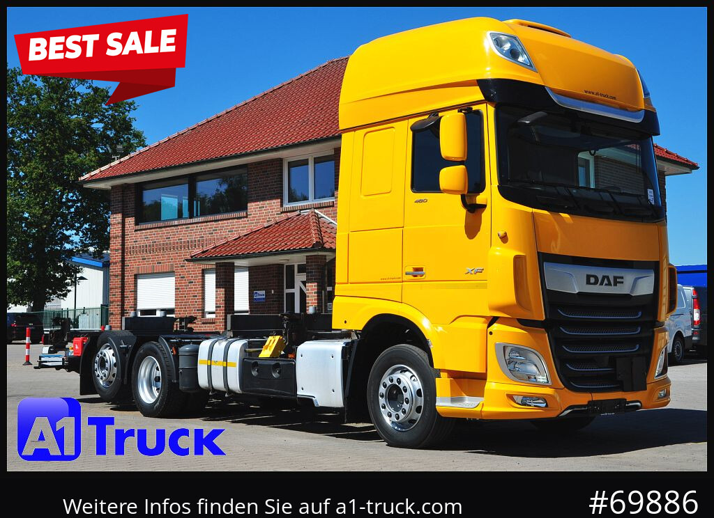 DAF XF 480, MultiBDF, 7,45, Standklima, LBW, - Camión portacontenedore/ Intercambiable: foto 1 DAF XF 480, MultiBDF, 7,45, Standklima, LBW, - Camión portacontenedore/ Intercambiable: foto 1