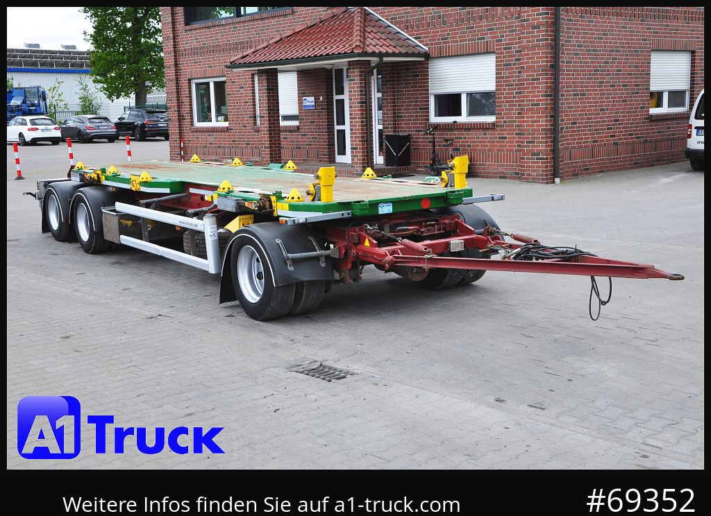 HUEFFERMANN Abstetzanhänger HMA 24. Safety-Fix, - Remolque multilift/ Portacontenedores de cadenas: foto 1 HUEFFERMANN Abstetzanhänger HMA 24. Safety-Fix, - Remolque multilift/ Portacontenedores de cadenas: foto 1