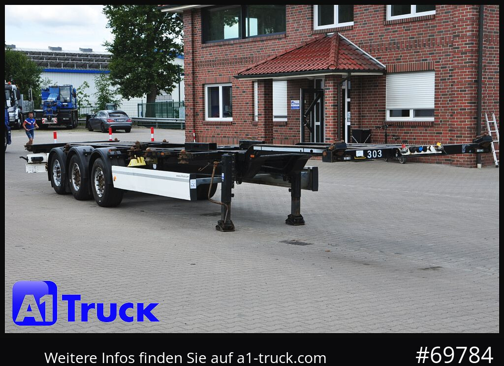 KRONE SDC, Containerchassis, Lift, 2x20/30/40 - Semirremolque portacontenedore/ Intercambiable: foto 1 KRONE SDC, Containerchassis, Lift, 2x20/30/40 - Semirremolque portacontenedore/ Intercambiable: foto 1
